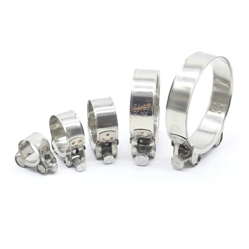 304 Stainless steel strengthens the clamp hose clamp Circular air water pipe Fuel hose clips of water pipe fasteners clamps - HomeDIYer