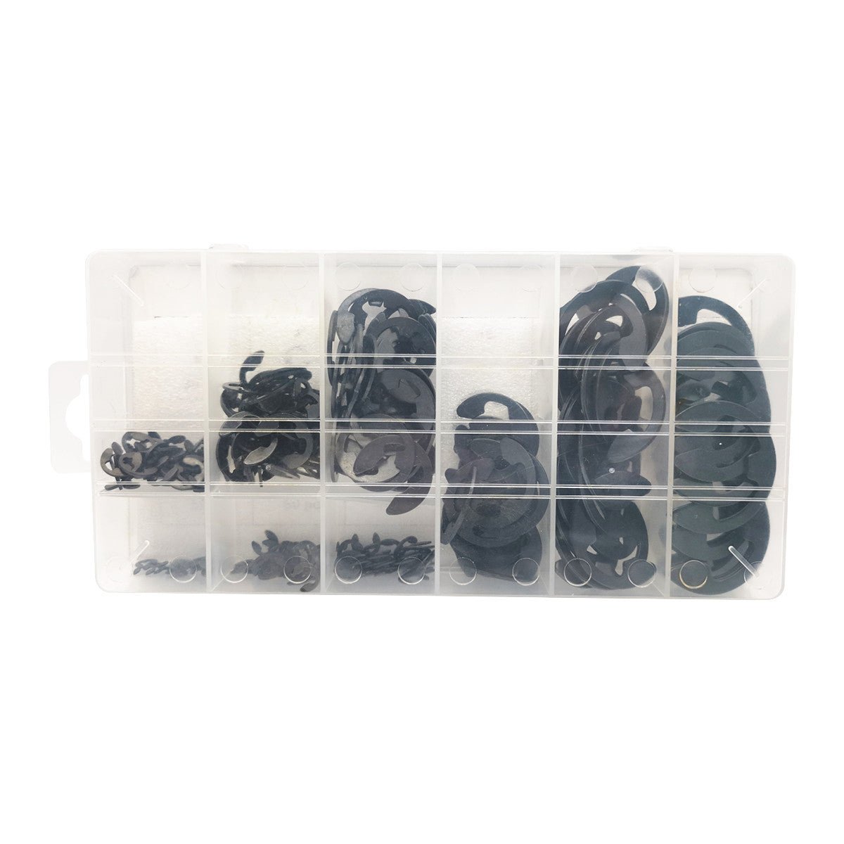 300Pcs E Clips C CIRCLIPS Carbon Steel Retaining Ring Assorted Kit 2 - 22mm Black - HomeDIYer
