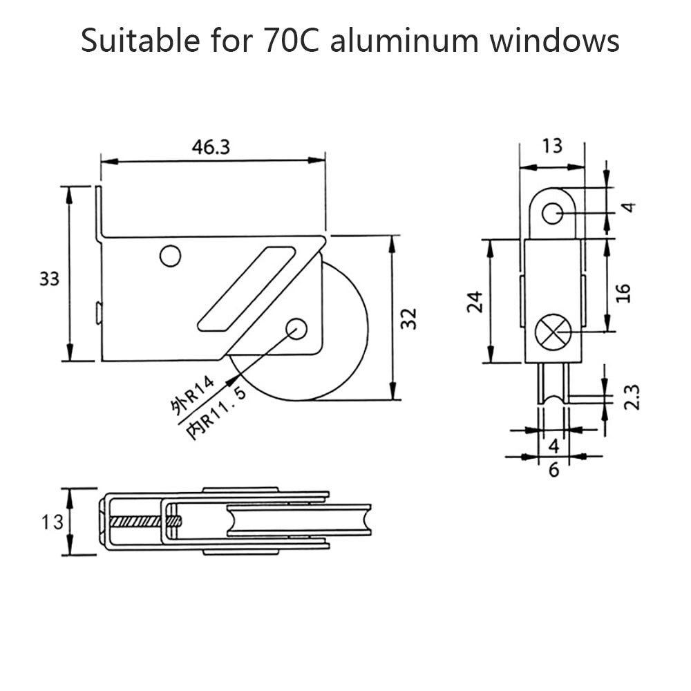 70C Stainless Steel Copper Core Pulley - HomeDIYer