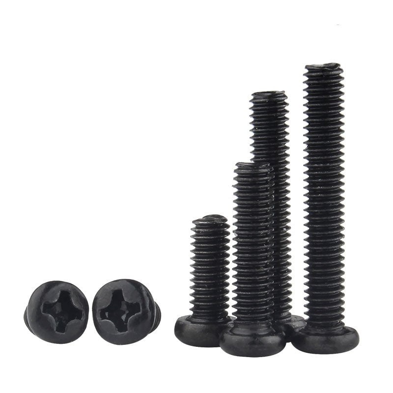 M2 M2.5 M3 M4 M5 M6 M8 Black Nylon Plastics Phillips Pan Head Machine Screw - HomeDIYer