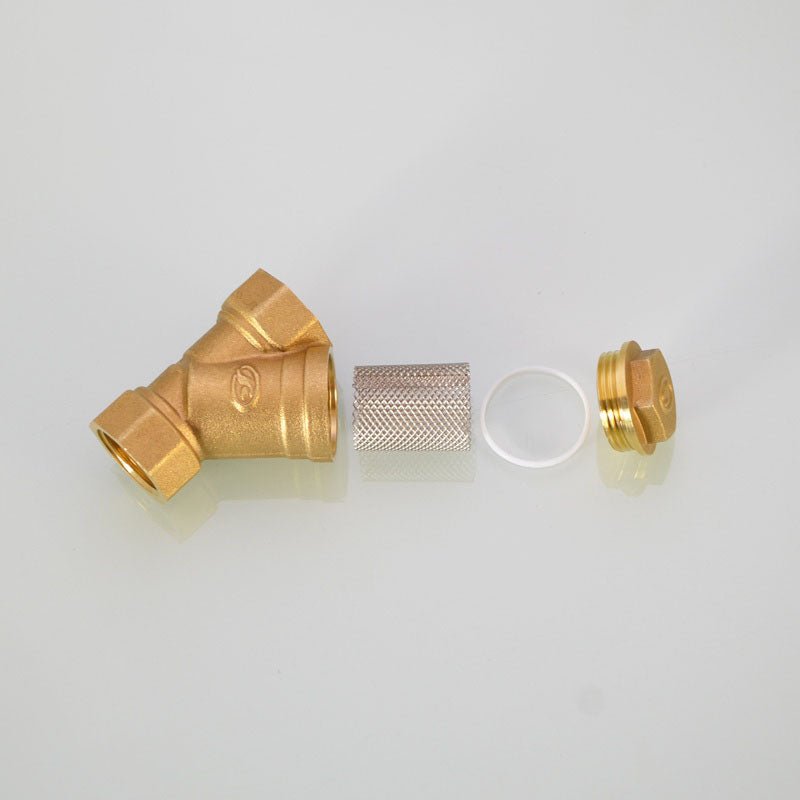 NPT Thread Y Shaped Brass Strainer Filter Valve Connector For Water Oil UE - HomeDIYer