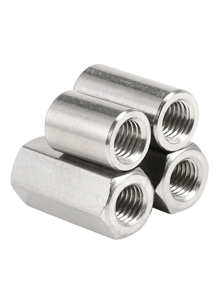 304 Stainless Steel Extended Cylindrical Nut M8 M10 M12 M14 M16 M20 - HomeDIYer