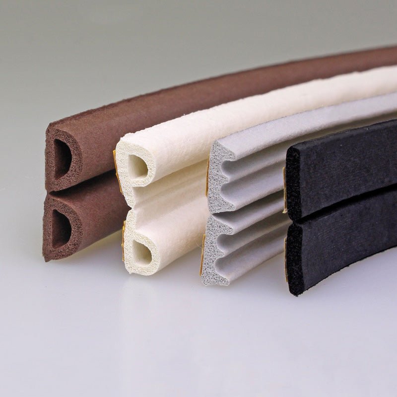 9*6 Soundproof strip for doors and windows D type Anti - theft door sliding door anti - collision strip Wooden door self - adhesive sealing strip D type - HomeDIYer
