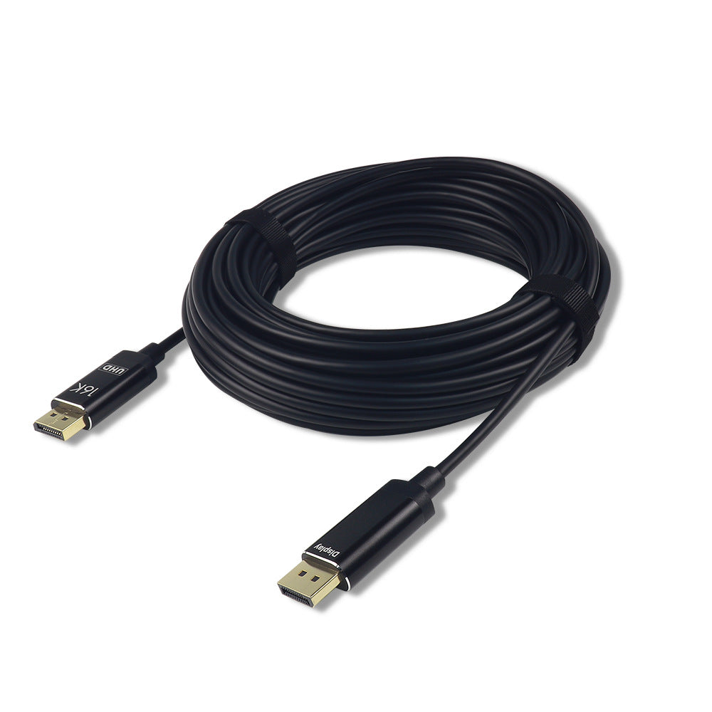 DP 2.1 Fiber Optic Cable – 2K/4K 240Hz High Refresh Rate Gaming Monitor Cable, 16K Engineering-Grade DisplayPort Cable