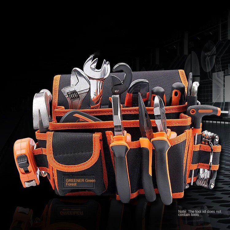 Tool Bag Multifunctional Electrician Hardware Repair Electric Drill Tool Bag Canvas Belt - HomeDIYer