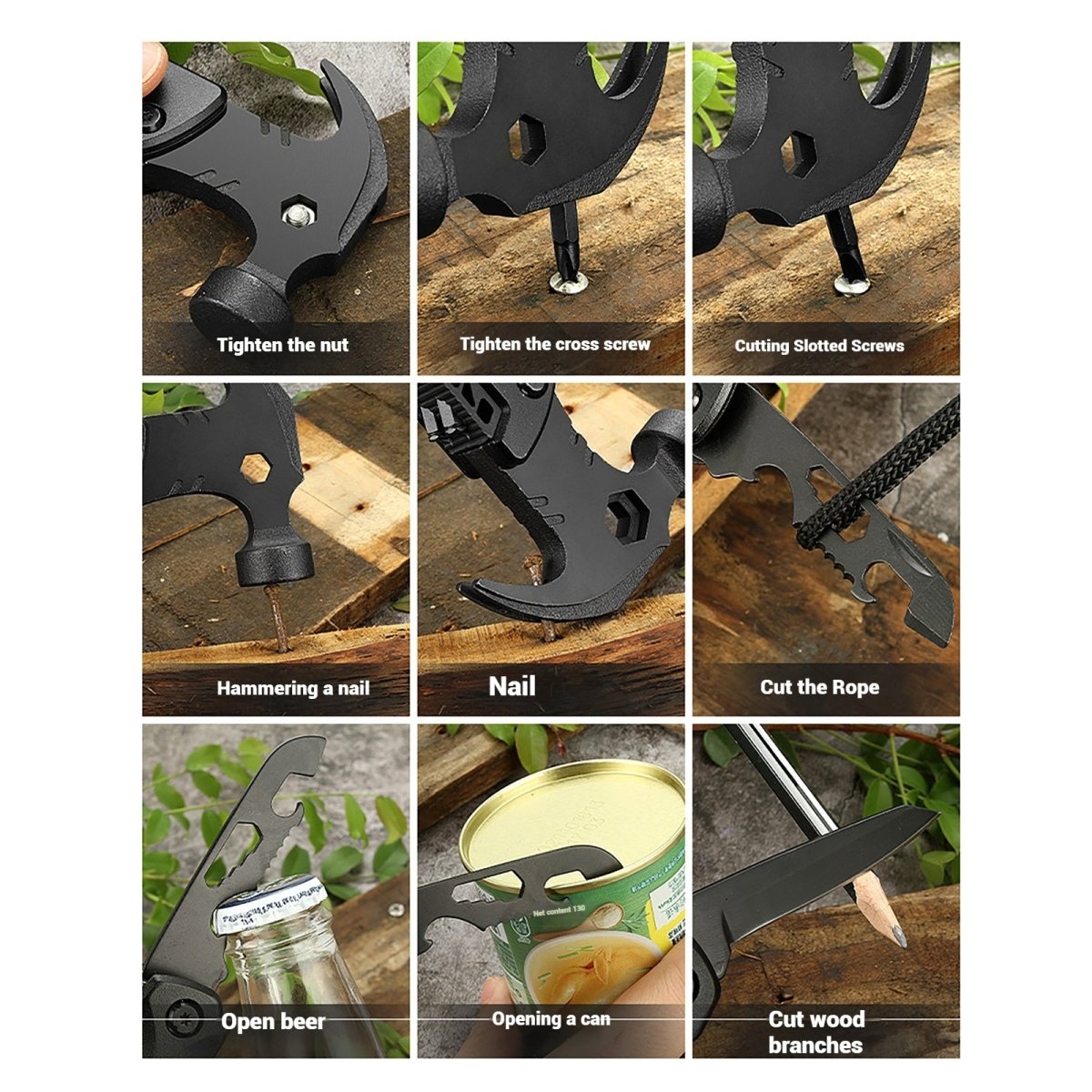 18 in 1 Camping Accessories Survival Gear MultiTool - HomeDIYer