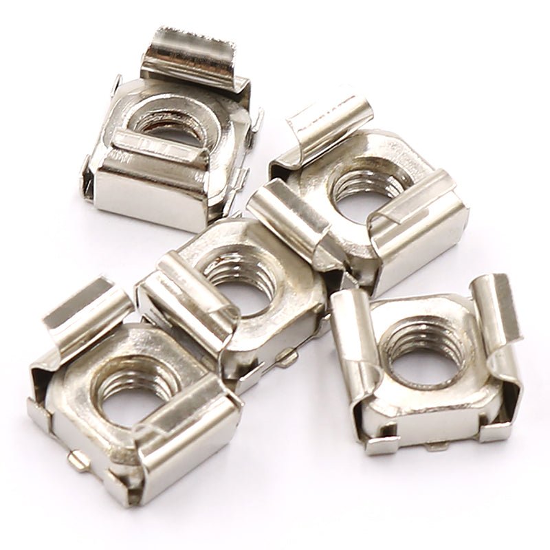Carbon Steel Nickel Plated Clip Nuts M4 M5 M6 M8 M10(10pcs) - HomeDIYer