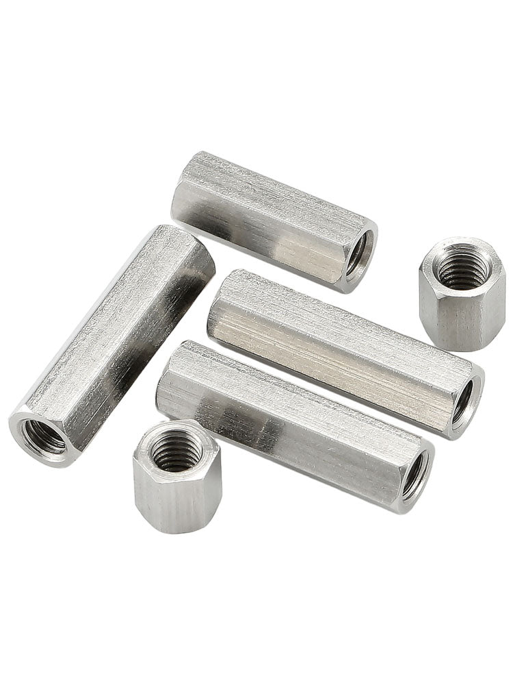 304 Stainless Steel Double Pass Hexagonal Post Nut Support isolation Post M8 - M24 - HomeDIYer
