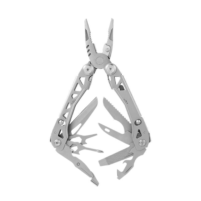 19 - in - 1 EDC Multi tool with Pocket Knife, Needle Nose Pliers and Wire Stripper Tools, Gifts for Men, Survival and Camping Gear, Stainless Steel - HomeDIYer