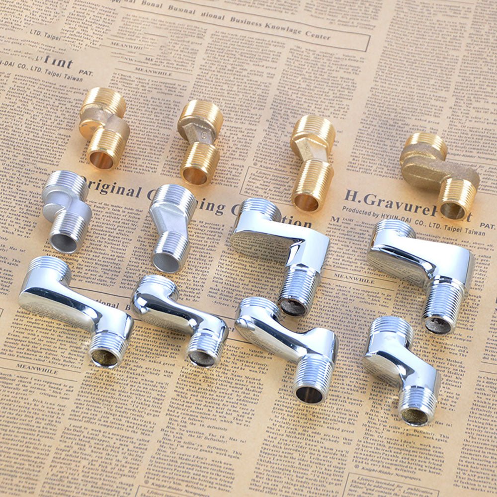 BSP 1/2'' x 3/4'' Male Tap Reducer Bath Shower Pipe Reduction Dog Legs Eccentric,Brass/stainless steel - HomeDIYer