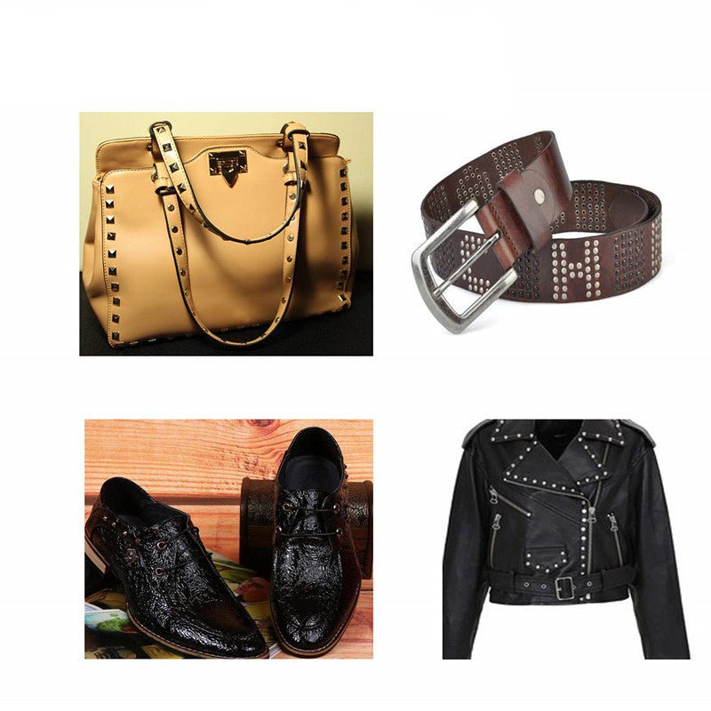 180x hollow rivets single head 6/8/12mm leather rivets double cap rivet metal rivets - HomeDIYer
