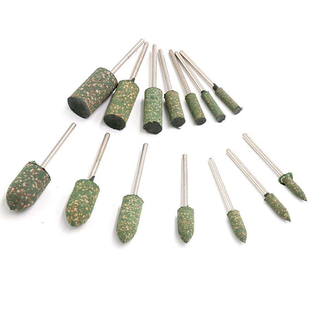 2.35mm/3mm/6mm Shank Rubber Polishing Burr Point Bullet Cylinder Rotary Tools - HomeDIYer