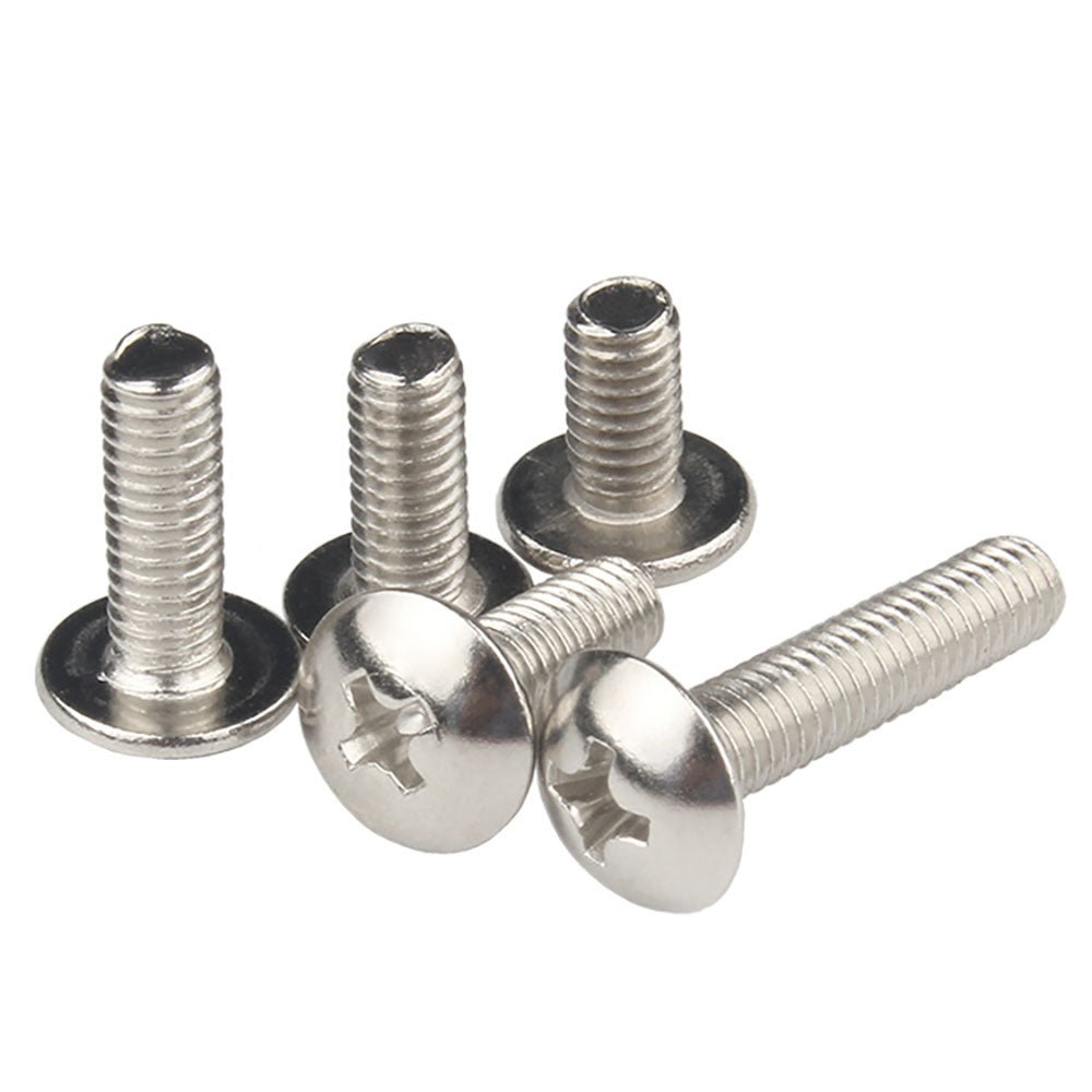 Phillips Truss Head Machine Screw Carbon Steel Nickel Plated M4 M5 M6 - HomeDIYer
