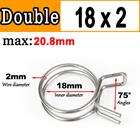 Single/Double Wire Spring Clips / Silicone Hose Pipe Air Fuel Band Tube Clamp