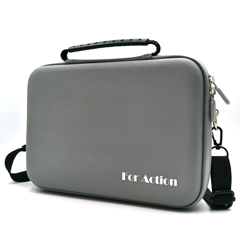 DJI Action 6 5 Pro 4 3 Hard Case Carrying Bag, EVA Splash-Resistant Storage Case with Custom-Molded Interior and Mesh Pocket, Gray or Black