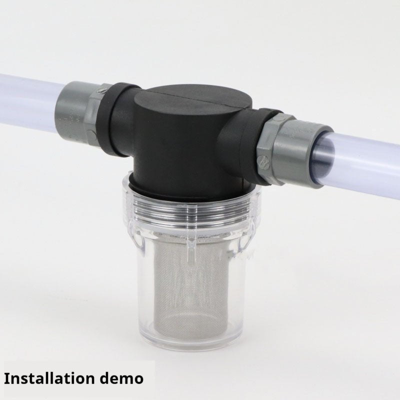 Pipe Filter Plastic Filter Filter Cup Water Hose Transparent Filter Stainless Steel Strainer - HomeDIYer