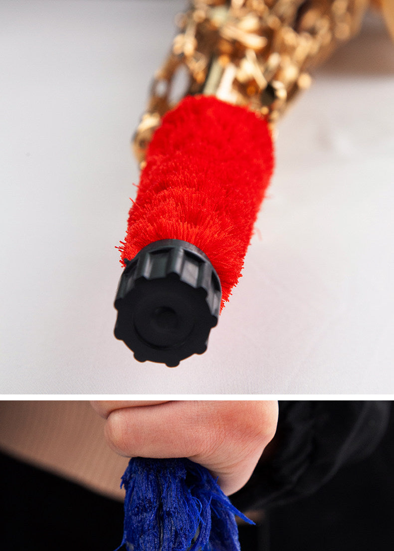 Saxophone Tube Brush Kit – Absorbent Cotton Cleaning Rod for Alto, Tenor & Soprano with Optional Wipe Cloth