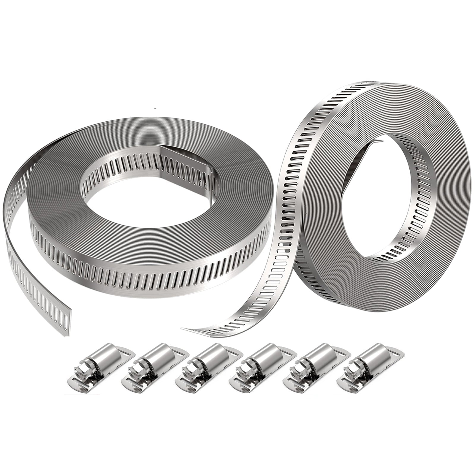 Draper Wide Hose Clamp Set |8/12 Banding width Hose Clips| 3m Banding Quick Grip