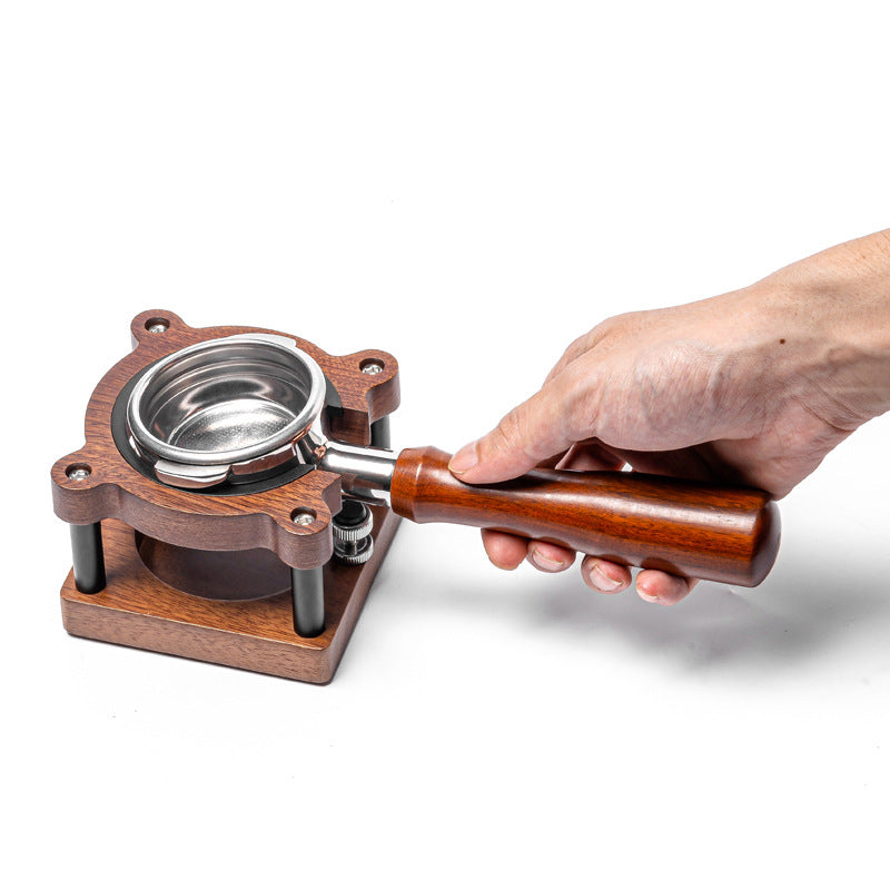 Universal Solid Wood Espresso Tamper Station & Dosing Mat (51-58mm)