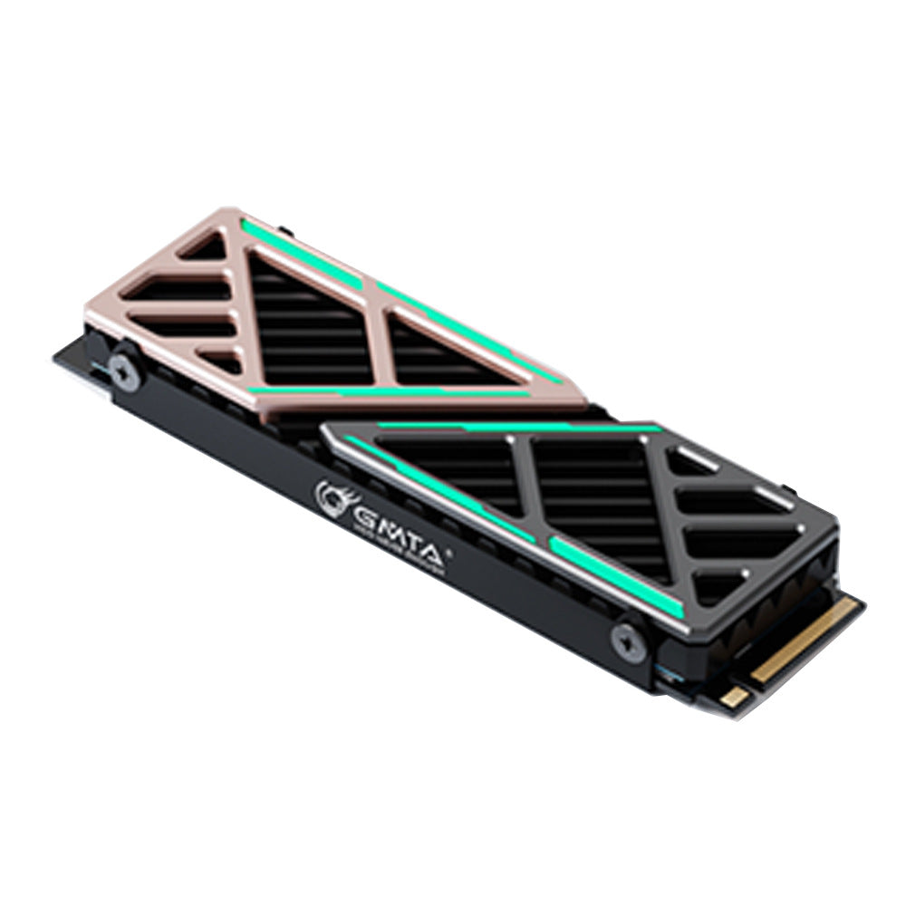 M.2 2280 SSD Heatsink — Dual-Layer Alloy Cooler with Thermal Pads, 2-Pack