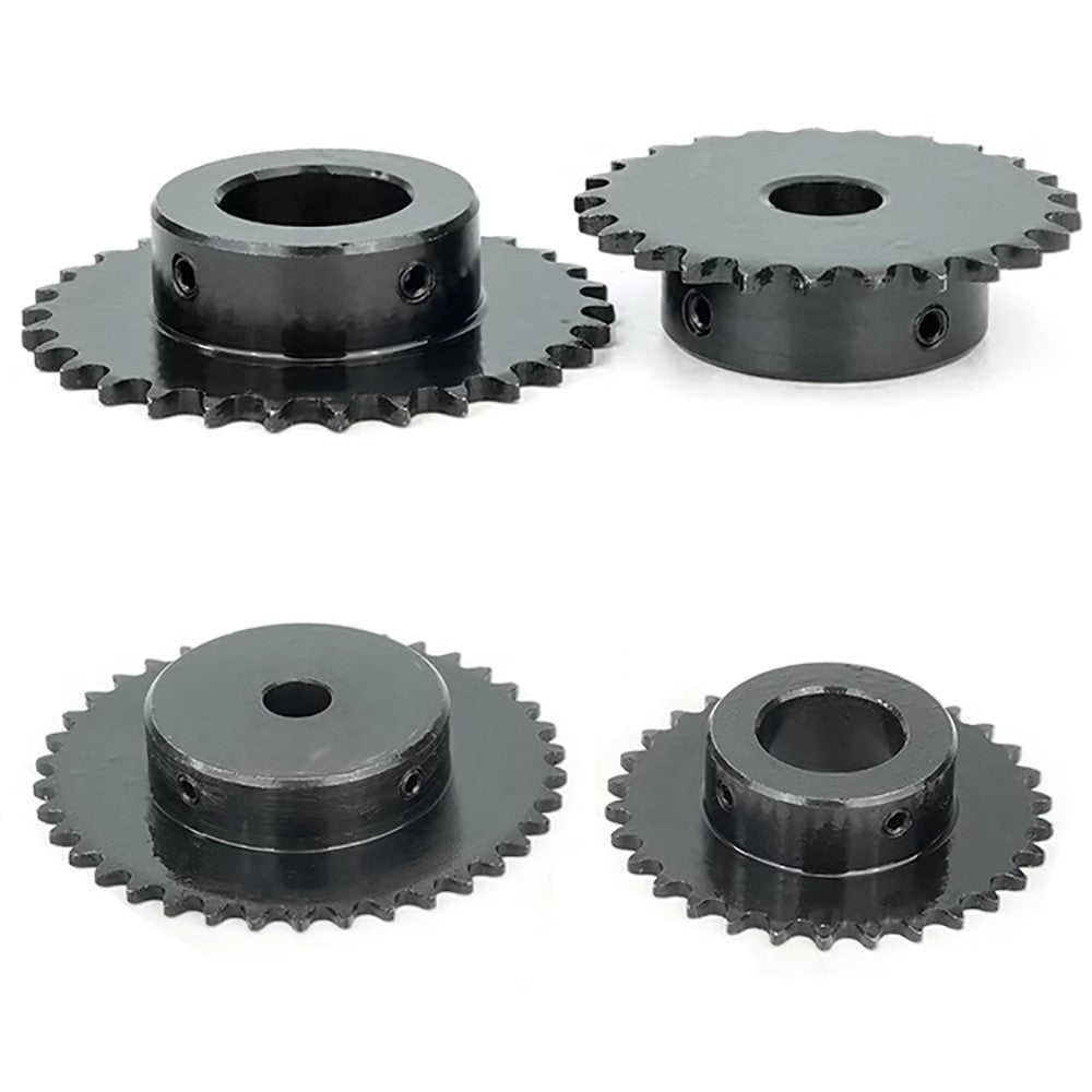 04C Roller Chain Drive Sprocket Wheel 11T-40T Keyhole Hole 8mm-30mm Pitch 6.35mm
