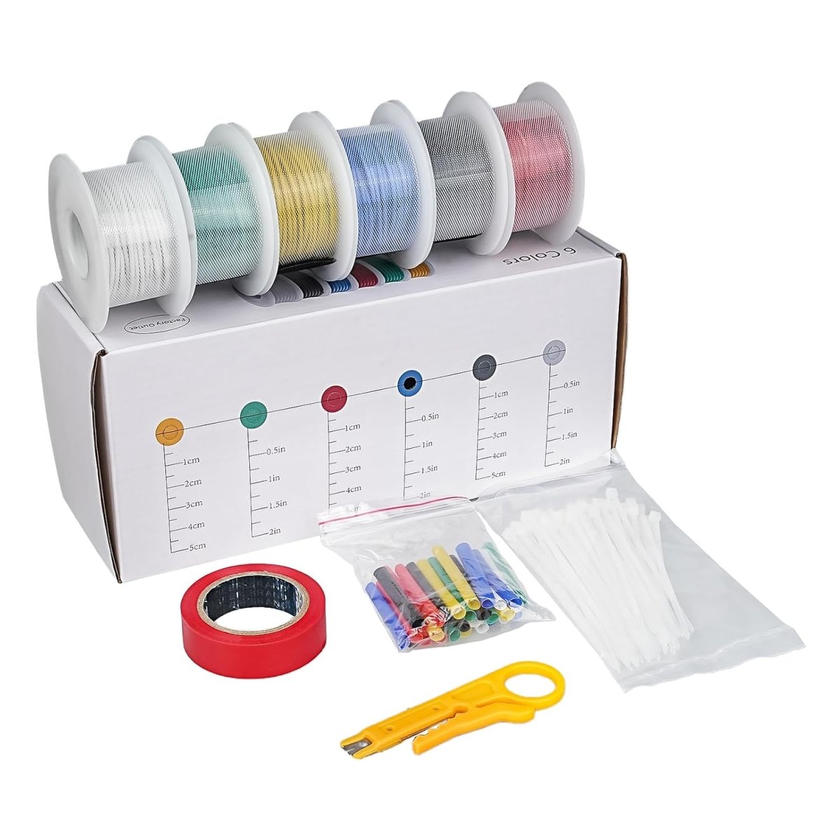 14 16 18 20 22 Gauge Solid Core Wire, 14 AWG Electrical Hookup Wire 98.4ft, 16.4ft Each Spool 6 Colors, Flexible Tinned Copper Wire for Landscape Automotive Wire LED Lighting Strips - HomeDIYer