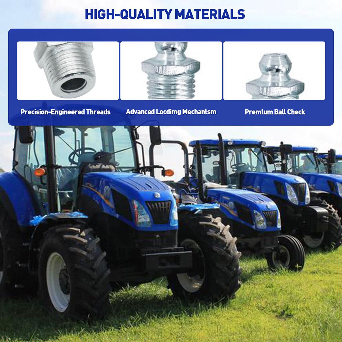 110x Grease nipple assortment Tapered grease nipple Straight Degree 45° 90° M6 - M10 Set - HomeDIYer