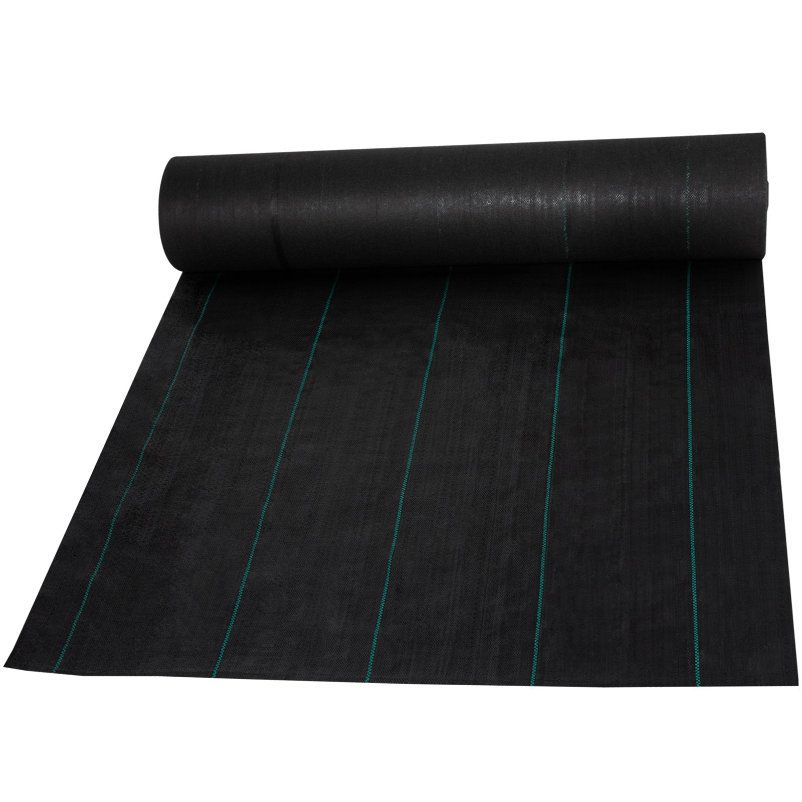 5ft x 250ft Premium 5oz Woven Weed Barrier Landscape Fabric — Heavy‑Duty Ground Cover for Garden, Lawn & Driveway Black
