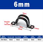 Rubber Lined P Clips Cable Mounting Hose Pipe Clamp Stainless Steel U Type 10 - 80 - HomeDIYer