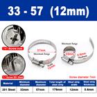 Stainless Steel Hose Clamps Jubilee Type Pipe Tube Clips 201steel 6mm To 289mm