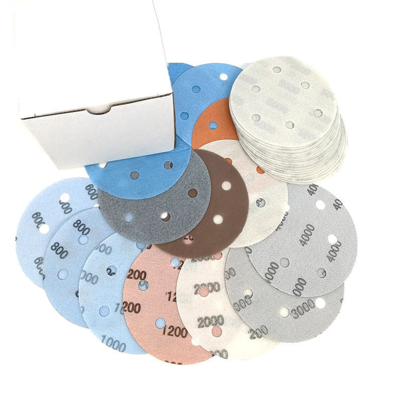 125mm Wet and Dry Sanding Discs 5 inch Sandpaper Hook and Loop Pads 6 Hole