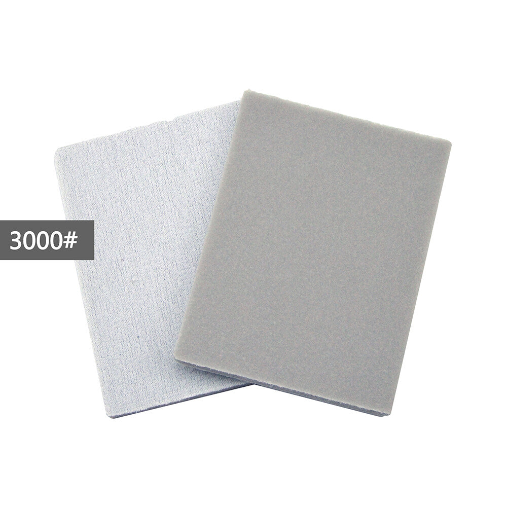 75x100mm Wet Dry Spong Sanding 300-3000 Grit Hook Loop Sandpaper Polishing Block