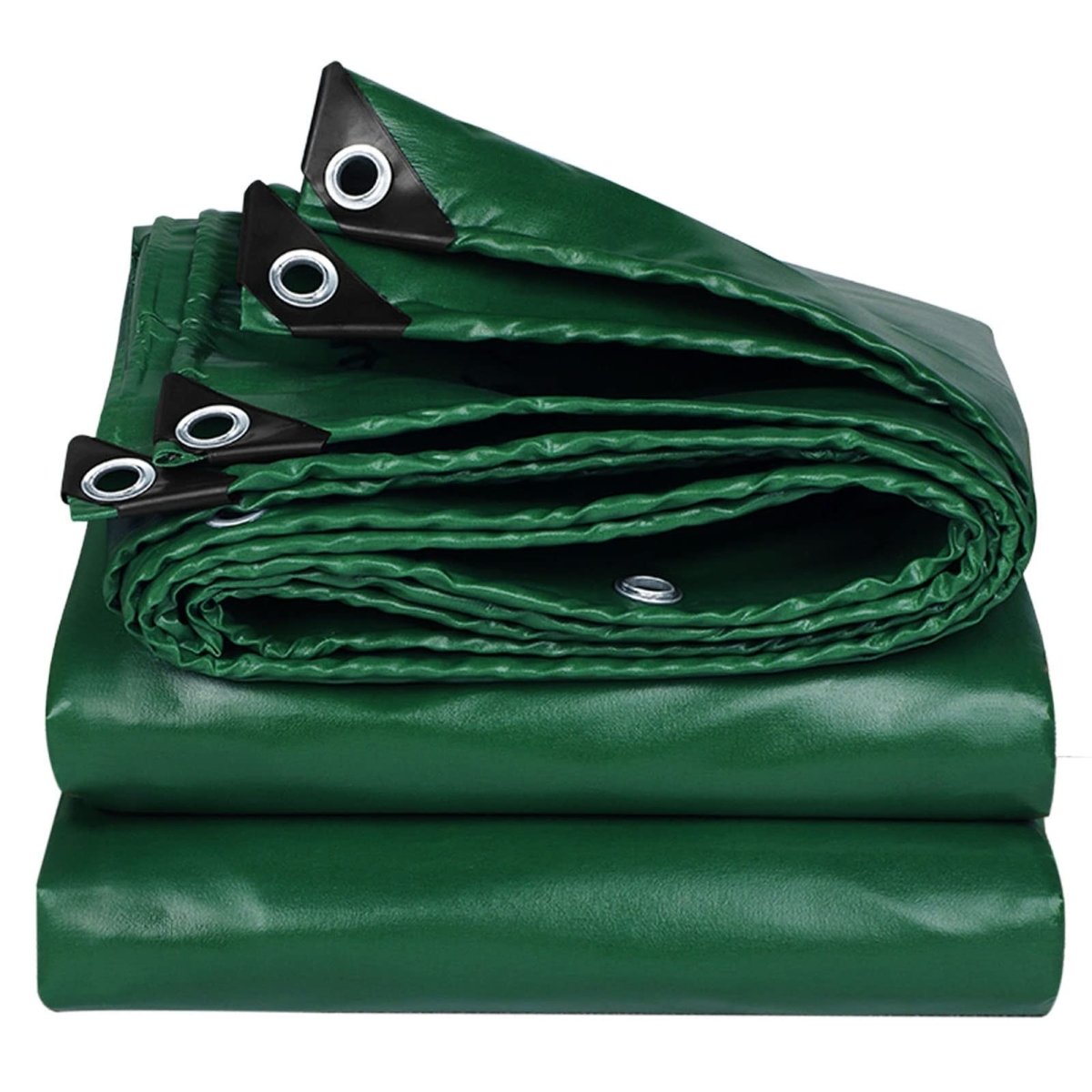 5x7ft to 10x12ft Green Heavy Duty Poly Tarp Waterproof Awning Poly PVC Boat Canopy Cover Tarpaulin Tent - HomeDIYer