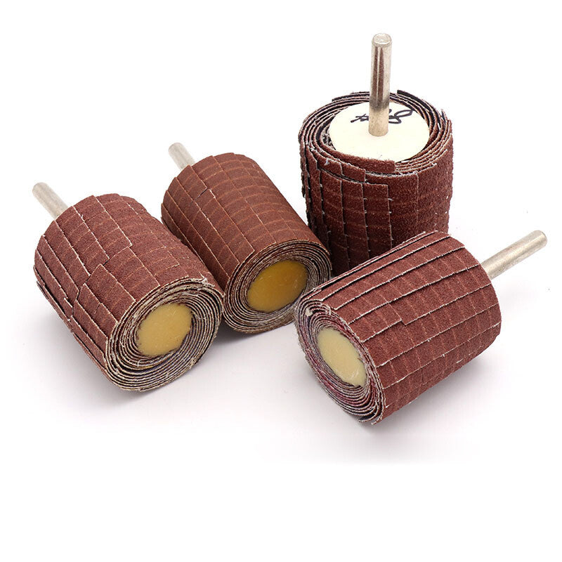 Emery Cloth Sanding Flap Wheel Polishing Grinding Head Abrasive 150-400 Grit