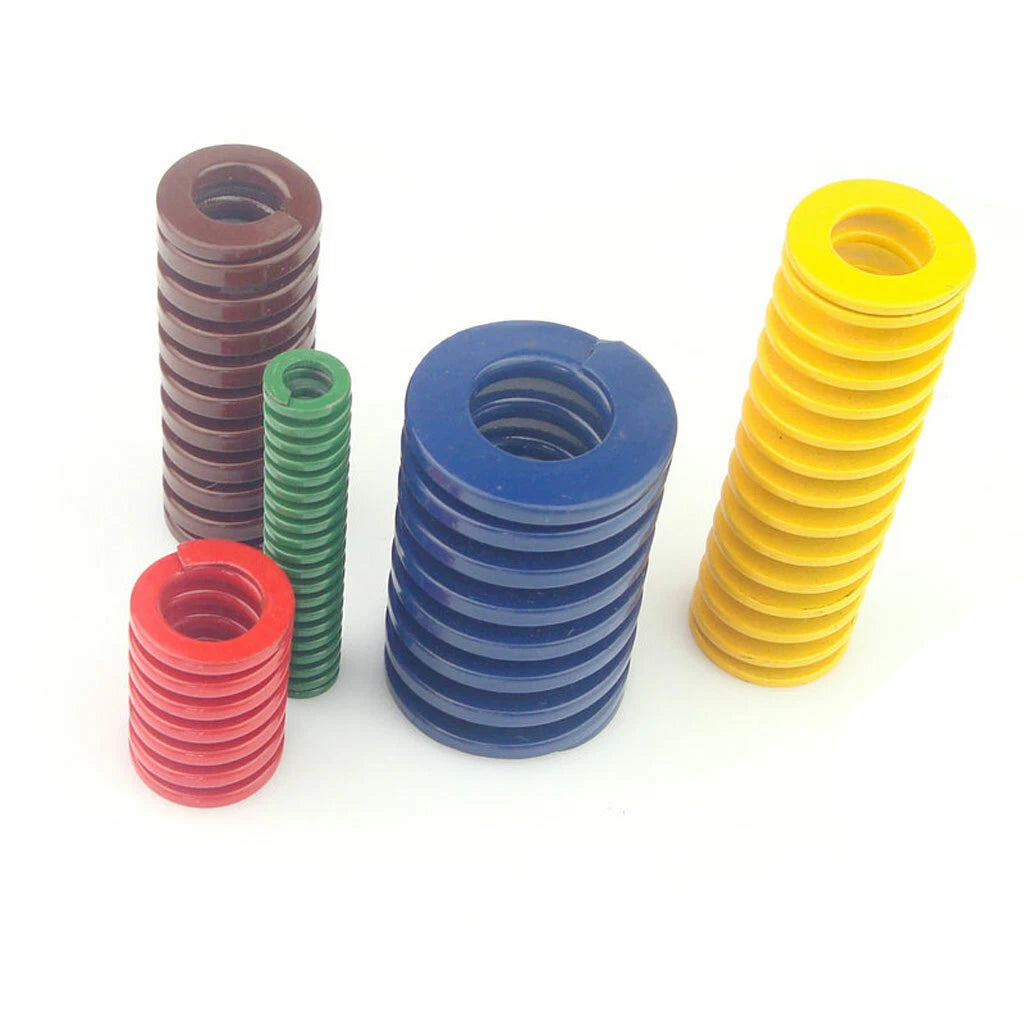 50mm OD Yellow Extra Light Load Compression Mould Die Spring 25mm ID All Sizes