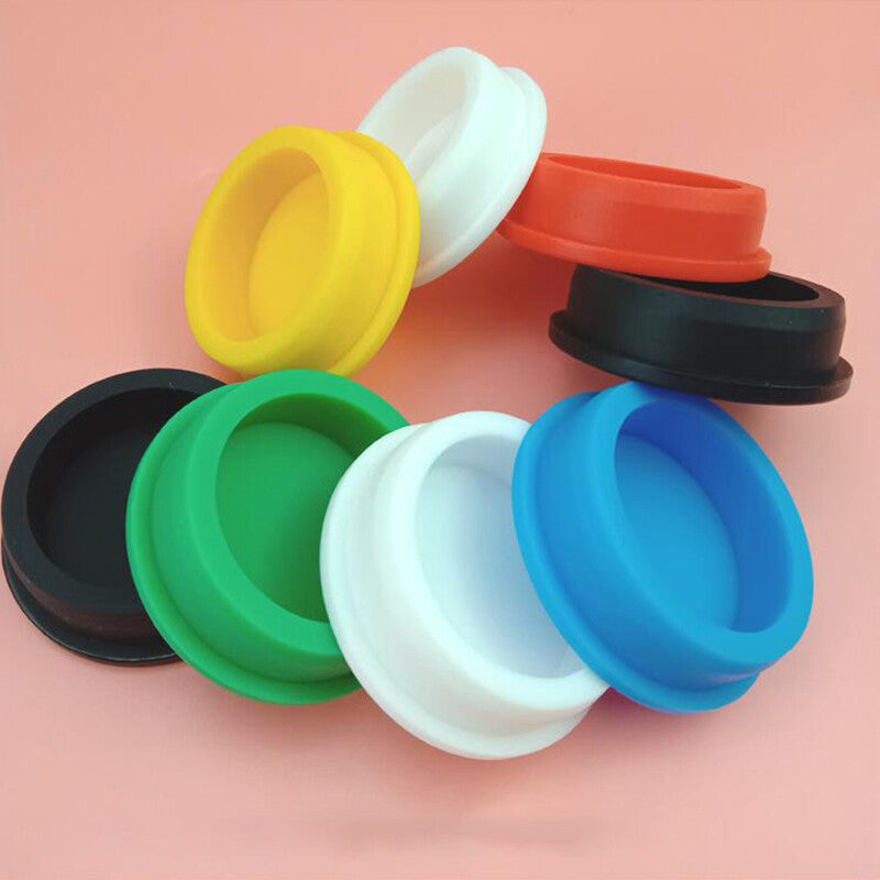 Red Hole Plugs Round Silicone Rubber Seal Blanking End Caps Seal Bung 13mm ~ 48.5mm