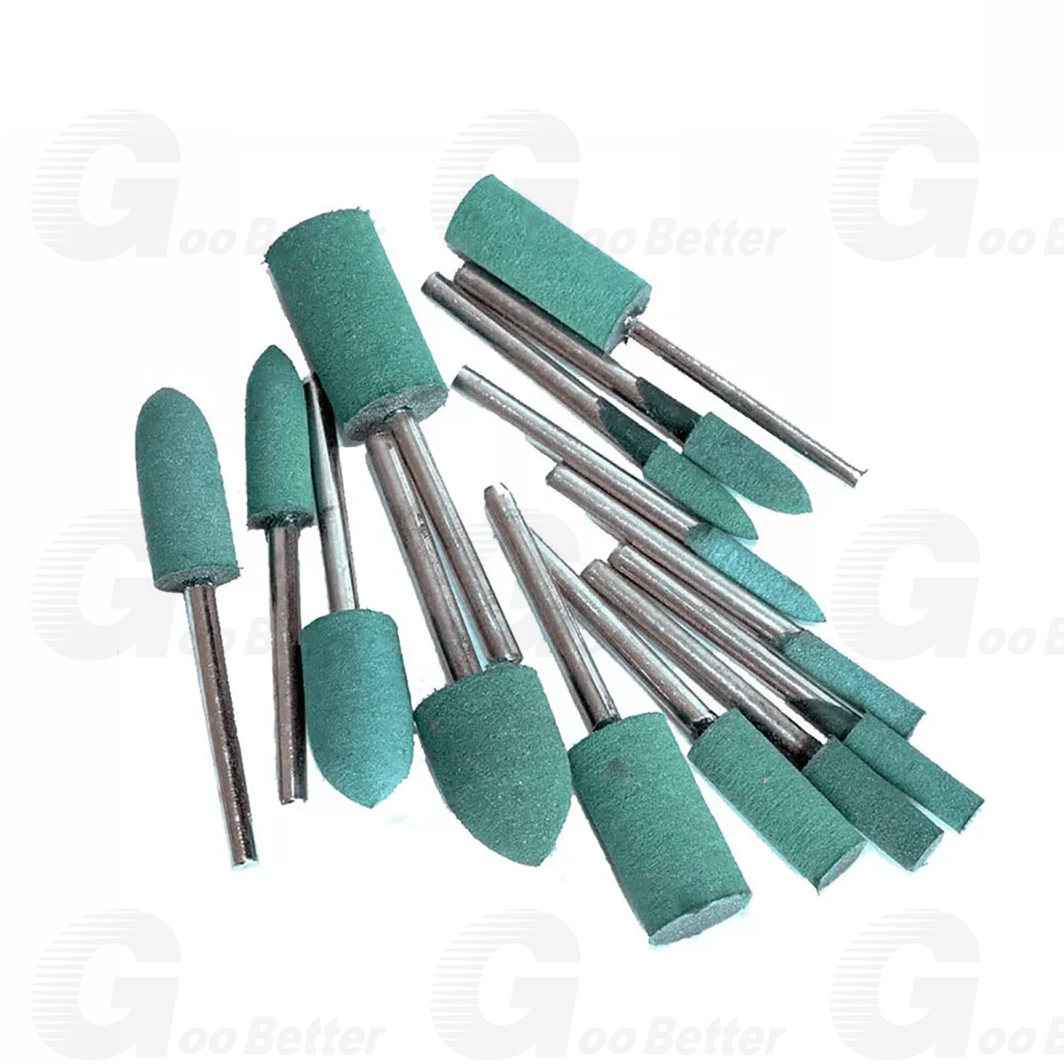 100pcs Rubber Grinding Head Polishing Burr Bit Mounted Kit For Dremel 1/8'' Shank - HomeDIYer