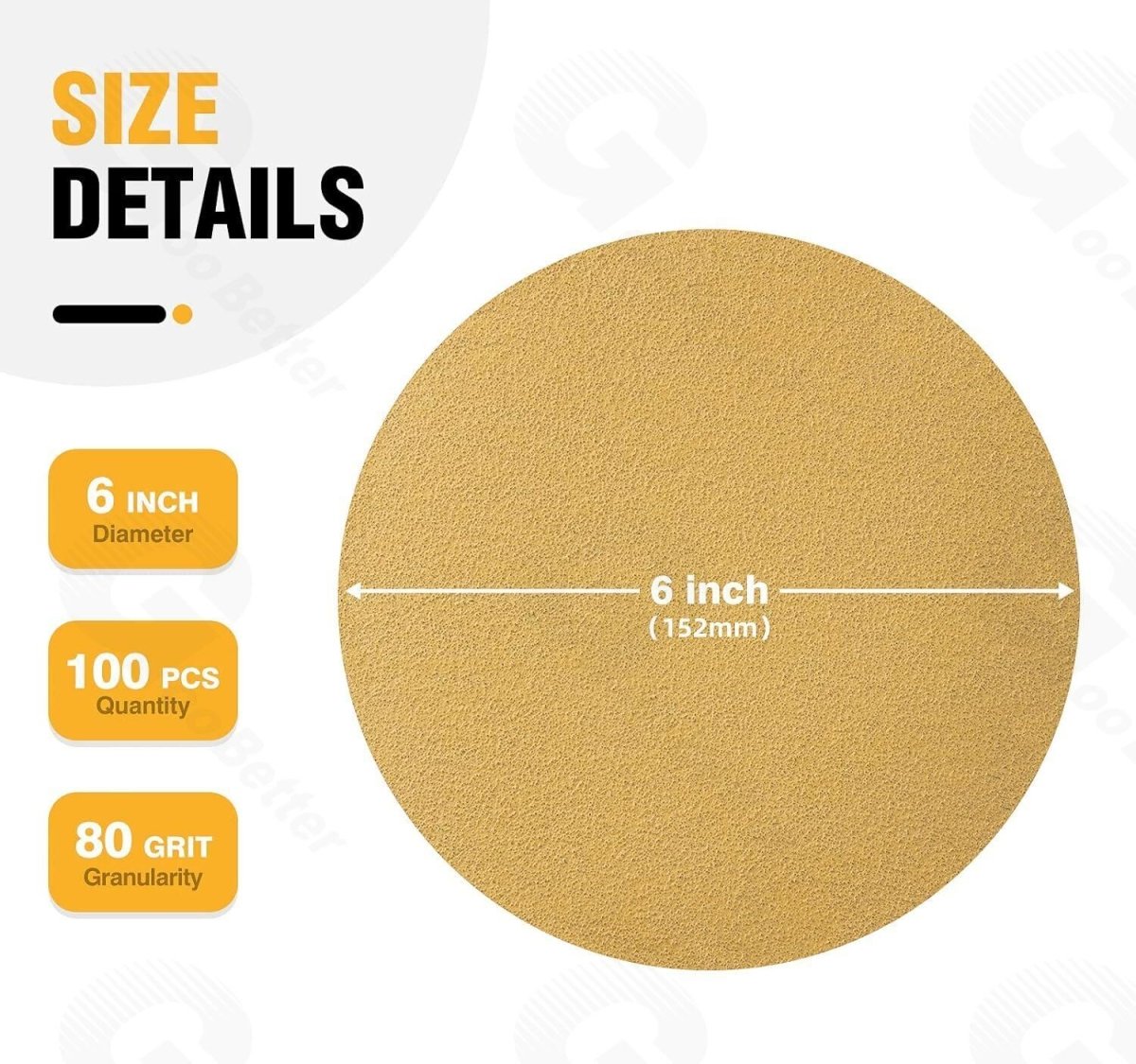40 - 800 Grit 6 Inch Sand Paper Sanding Discs Sander for Sanding Metal Car Auto Body - HomeDIYer