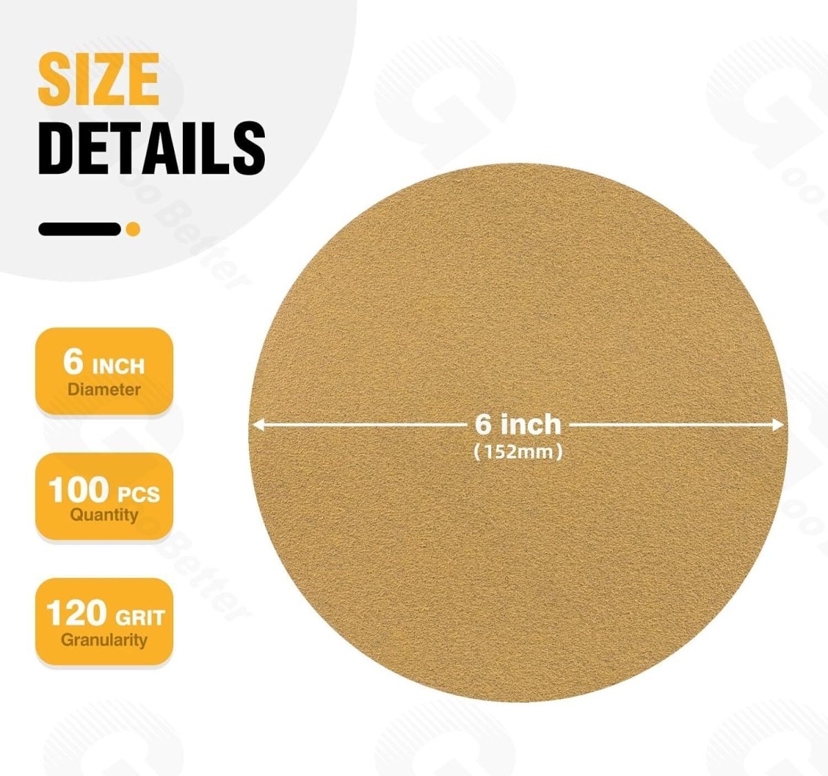 40 - 800 Grit 6 Inch Sand Paper Sanding Discs Sander for Sanding Metal Car Auto Body - HomeDIYer
