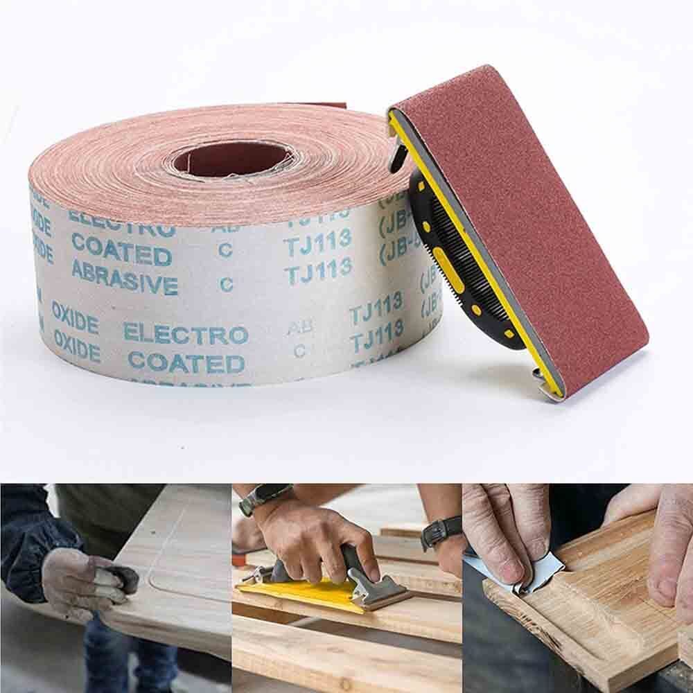 4.5" 60 - 600Grit Sandpaper Roll Abrasive Sand Paper Metal Sanding Sheets 5M - HomeDIYer