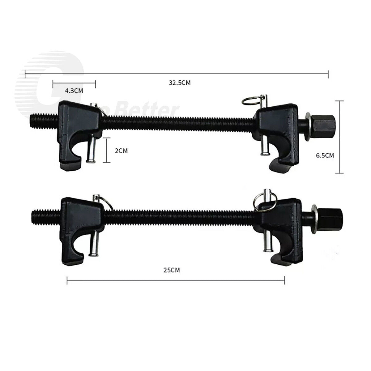 2x 325mm spring compressor car lowering universal strut tensioning tool set - HomeDIYer