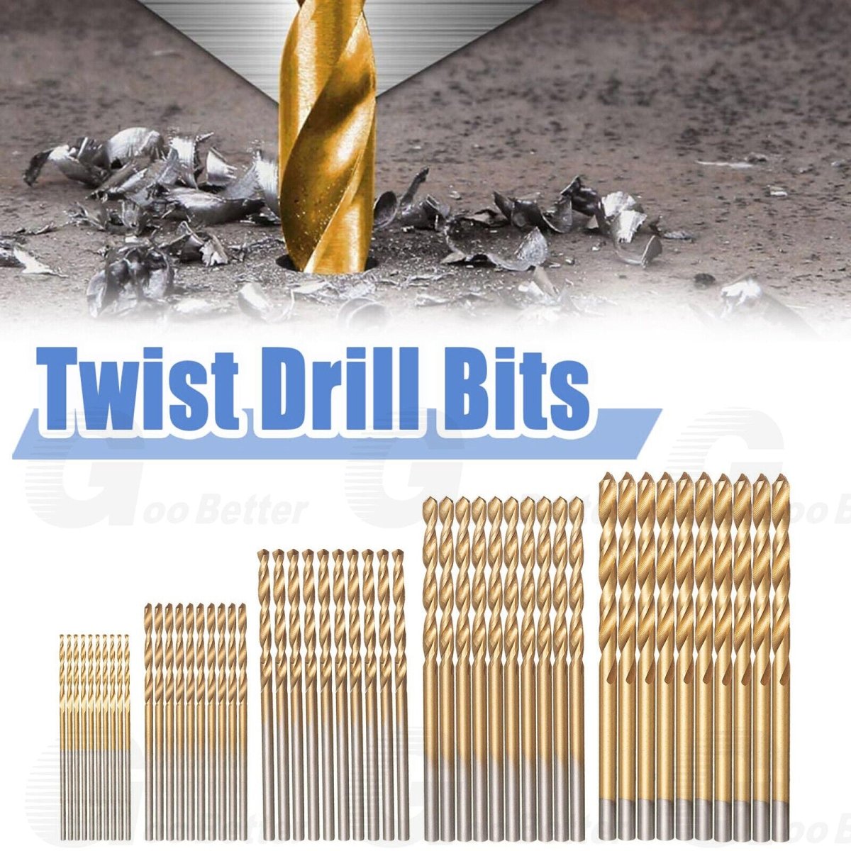 50PCS Mini Micro Round Shank Drill Bits Set Small Precision HSS Twist Drill Bits - HomeDIYer