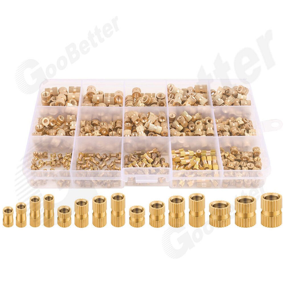 500 Pcs Press - In Nut M2 M2.5 M3 Drive - In Nut Knurled Nut Threaded Insert - HomeDIYer