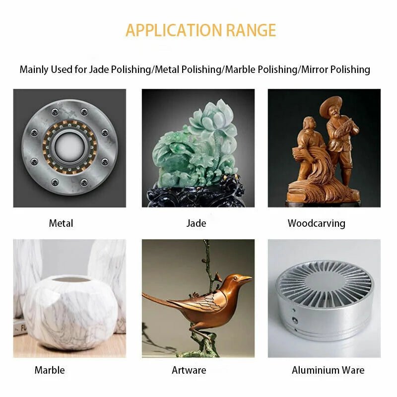 6mm 4" Shank 20 - 40mm Pad Wool Felt Polishing Buffing Wheel Grinding Head Metals Rotary Tools Wheels Tool Drill Electric Grinder - HomeDIYer