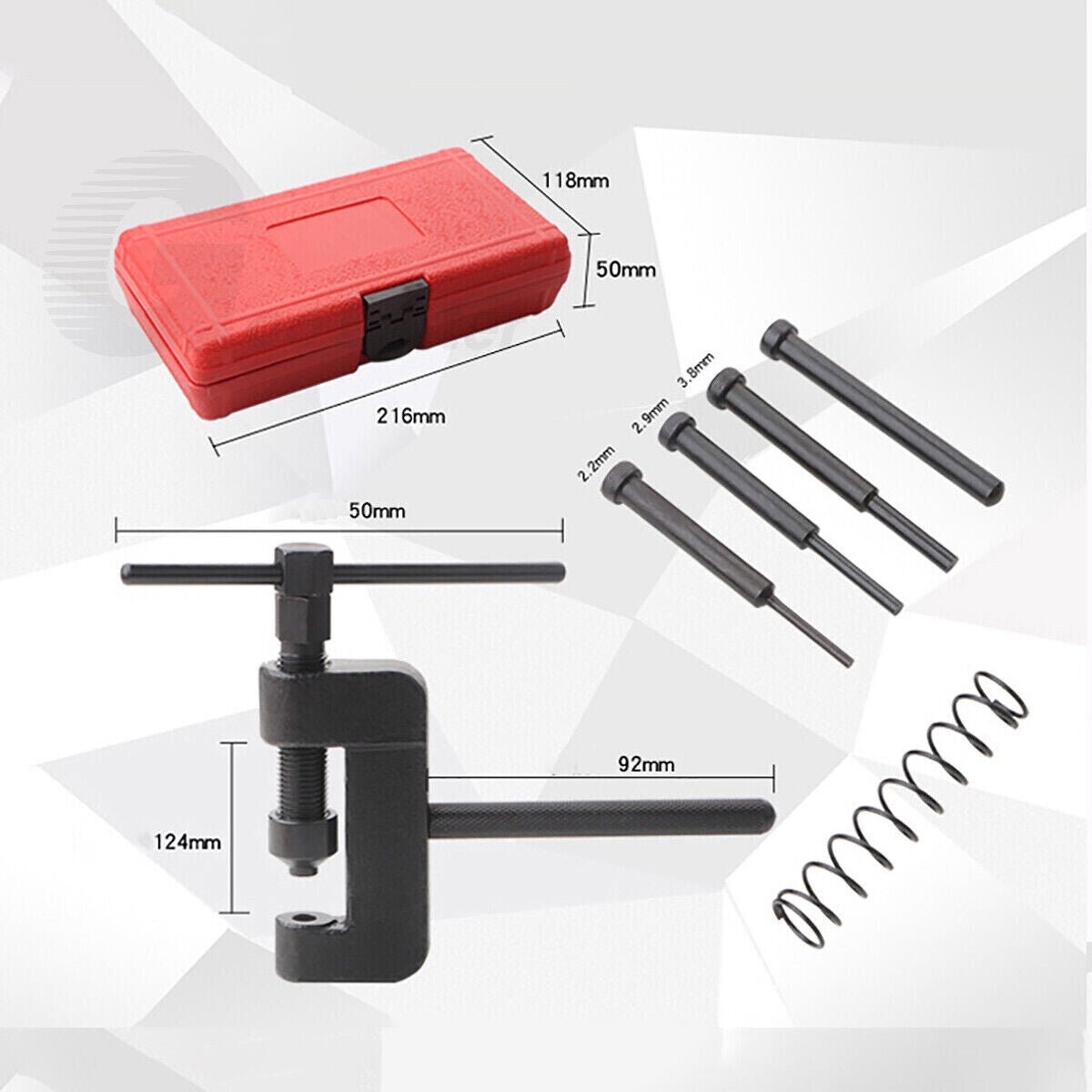 Motorcycle Chain Bike Breaker Splitter Link Riveter Universal Set Riveting Tool - HomeDIYer