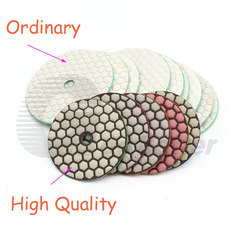 3" 4" Diamond Polishing Pads 75/100mm Grinder Disc Granite Marble Concrete Stone