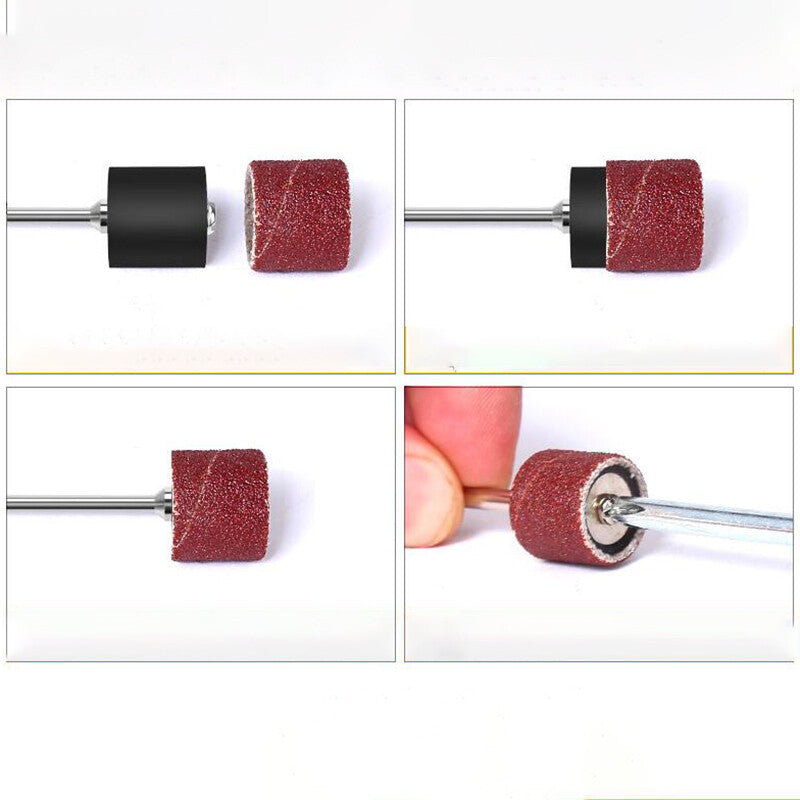 Sanding Bands Drum Sleeves Nail Electric Drill File Machine Bits Grit 80# ~ 600#