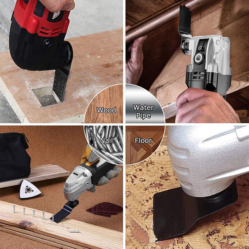 31Pcs Oscillating Saw Blades Multi Tool Blades Quick Release for Wood Cutting - HomeDIYer