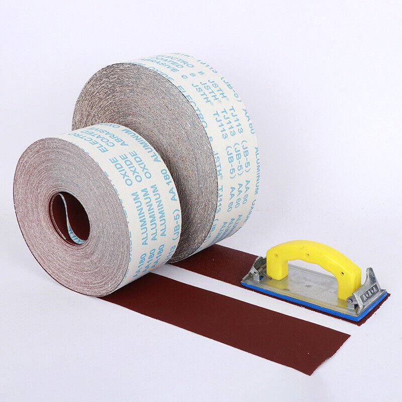115mm Sandpaper Roll Emery Cloth Abrasive Sand Paper 240Grit Grinding Abrasive - HomeDIYer