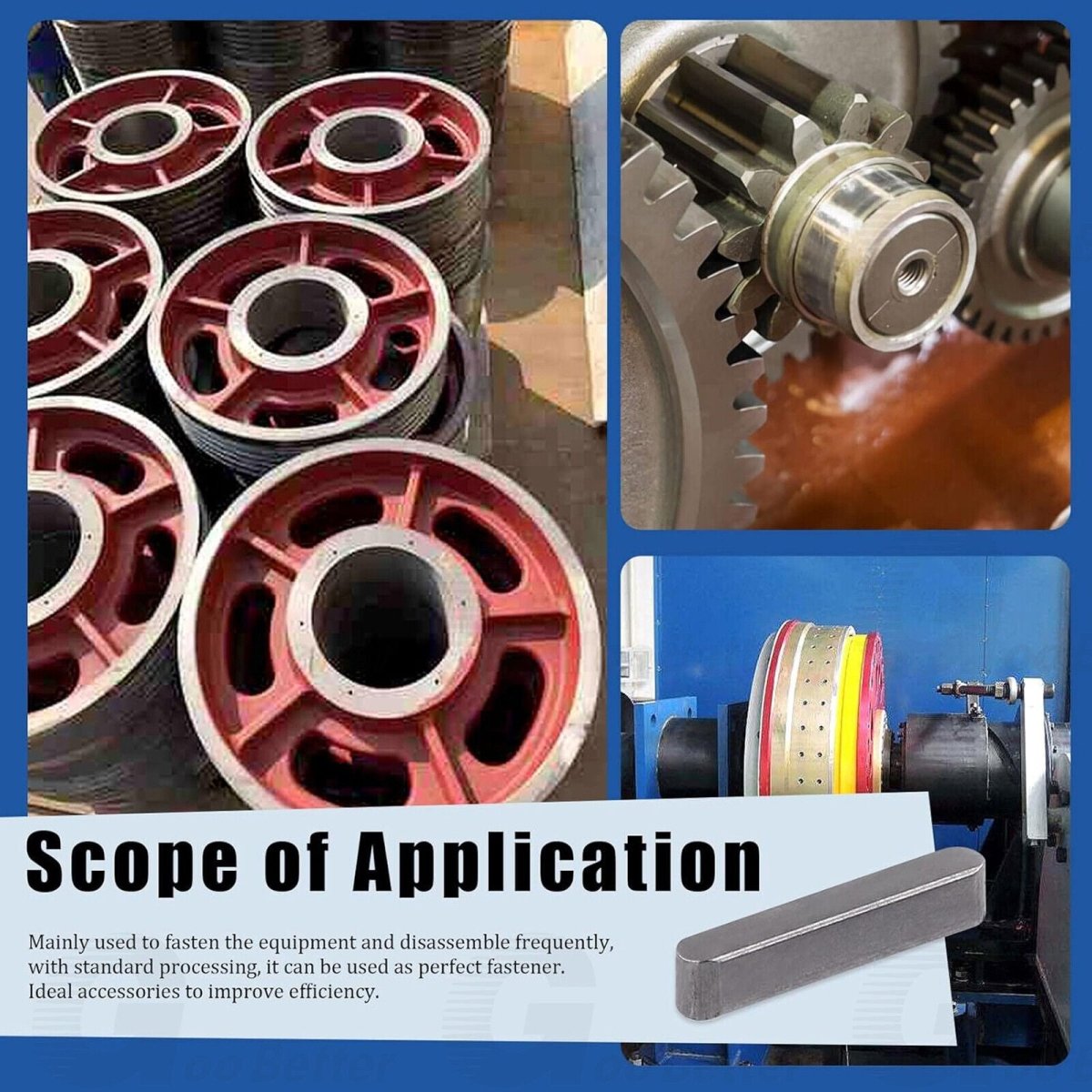 175pc Sae Keystock Bar Assortment Lock Pulleys Gears Square Key Stock Keyway Set - HomeDIYer